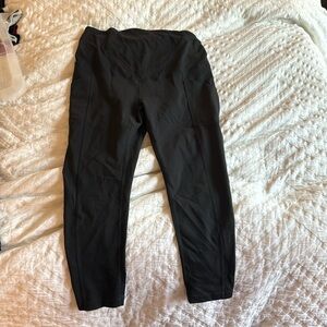 Maternity Leggings, size L, Black, Cropped